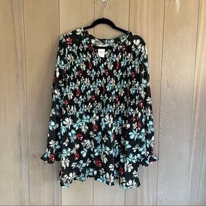 Womens Lane Bryant Floral Blouse NWT
